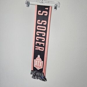 ATX Womens Soccer Pink‎ Black Scarf 2024 Austin Texas